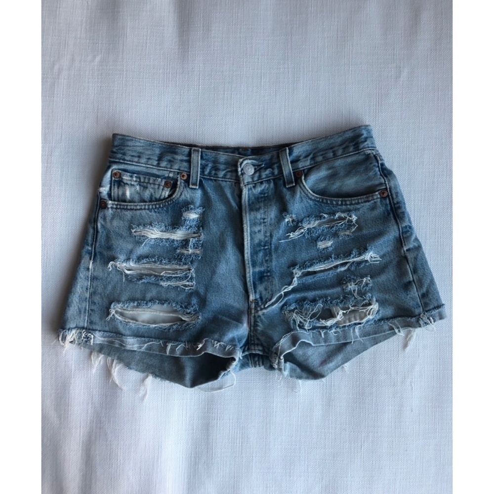 SOLD Levi’s 501 Distressed Denim Shorts